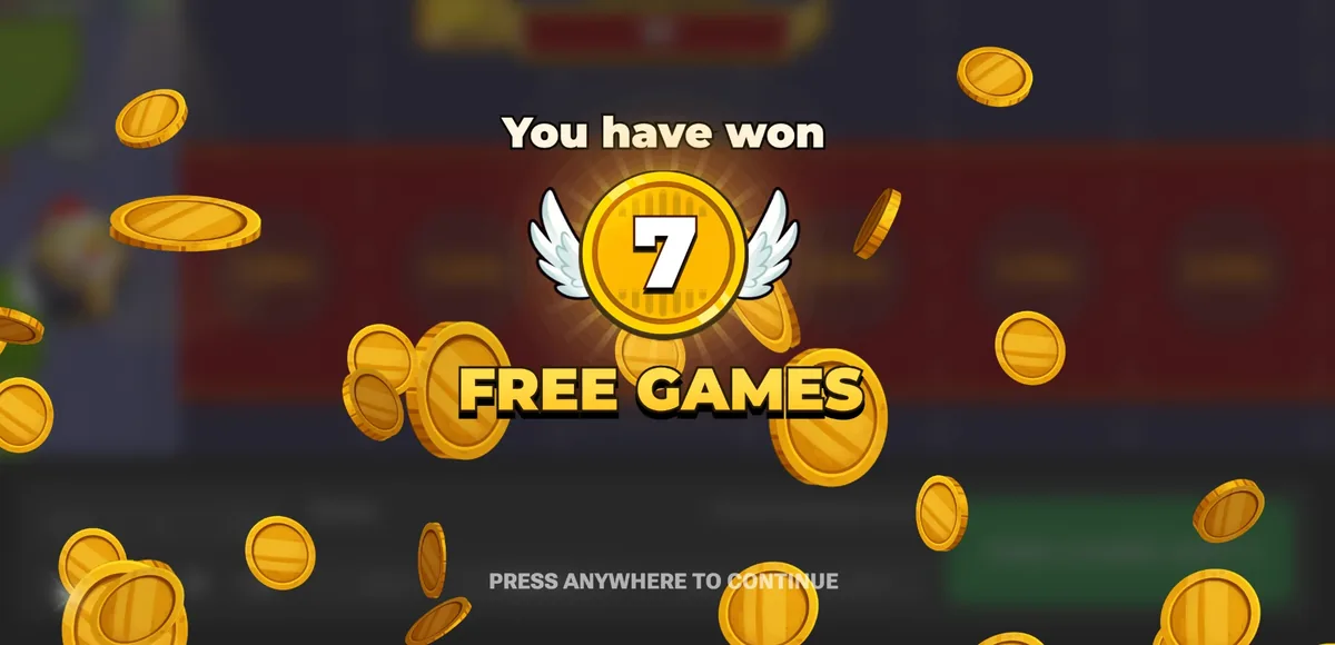 You have won 7 free games, the Chicken Road 2 bonus opening on Medium